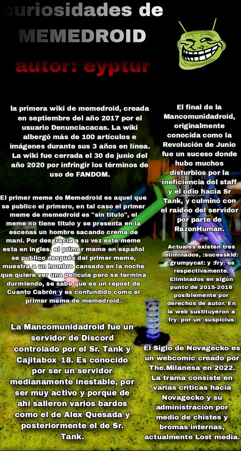 En serio les está gustando por lo cual decides traerles más datos y para la próxima trataré de mencionar algunos sucesos olvidados y uno que otro usuario - meme