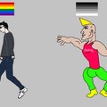 The Virgin LGBT vs The chad Heterosexualidad (Probablemente los dos son mierda)