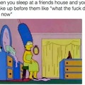 When you sleep in a relative house