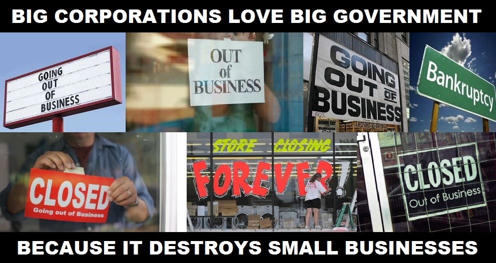 Big Corporations Love Big Government - meme