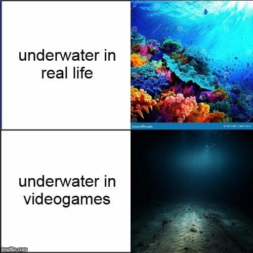 irl vs game - meme