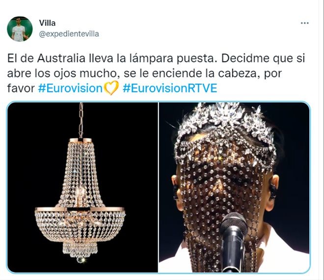 Australia decidió llevar una lámpara por vestido en Eurovisión - meme