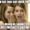 Be like "that guy" and get those timesheets in!