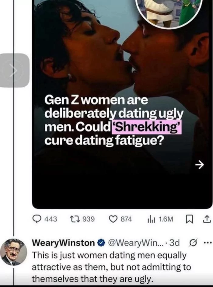 1. Spot on 2. If sex is involved - we win