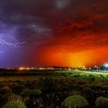 lightning meets bushfire