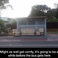 Comfy bus stop