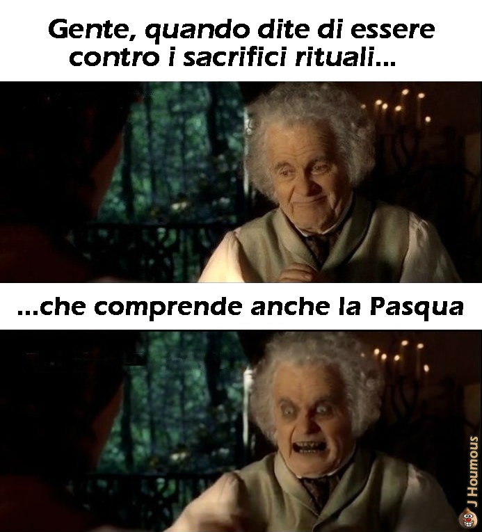 Sacrificio animale rituale - meme