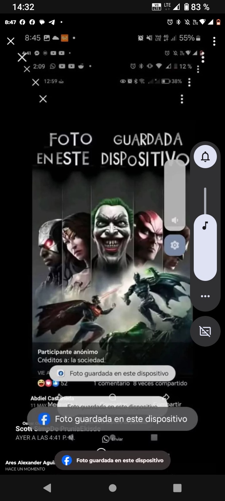 Foto guardada en este dispositivo - meme