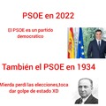 PSOE en 2022 VS PSOE en 1934