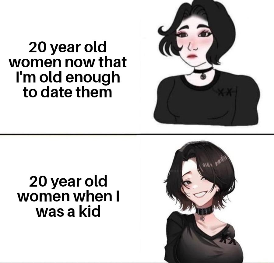 Women aren't as hot as they used to be - meme