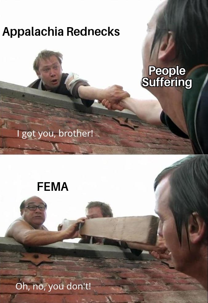 Fema is evil - meme