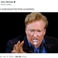 Conan O'Brien on Hot Ones meme