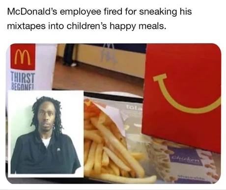 McDonalds rapper - meme