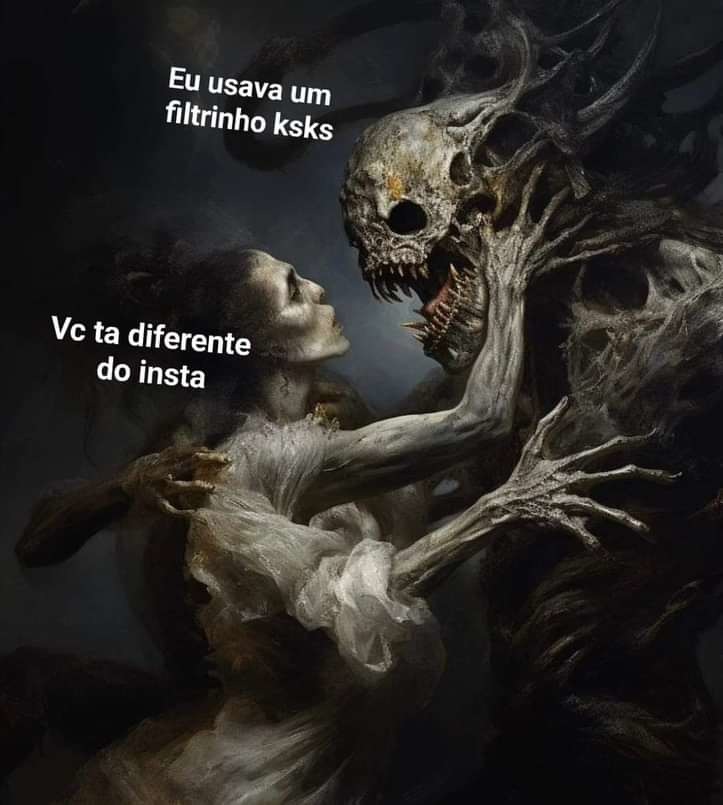 Encontros hoje são +/- assim - meme