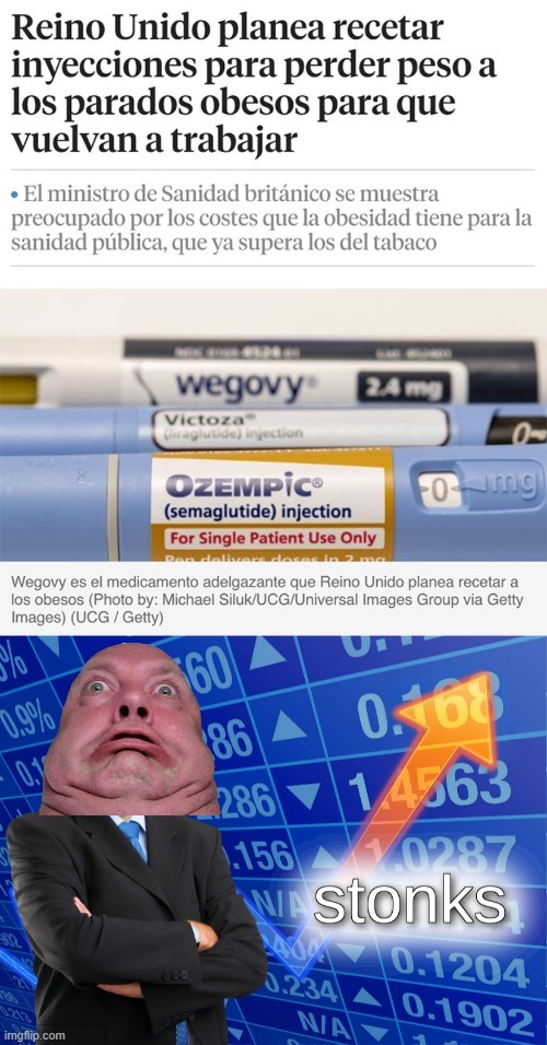 A comprar stocks de Ozempic - meme