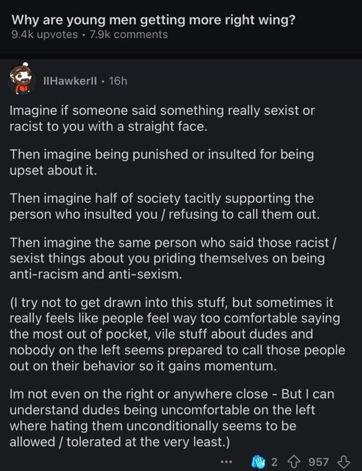 downvoted & banned for hate speech, proving his point - meme