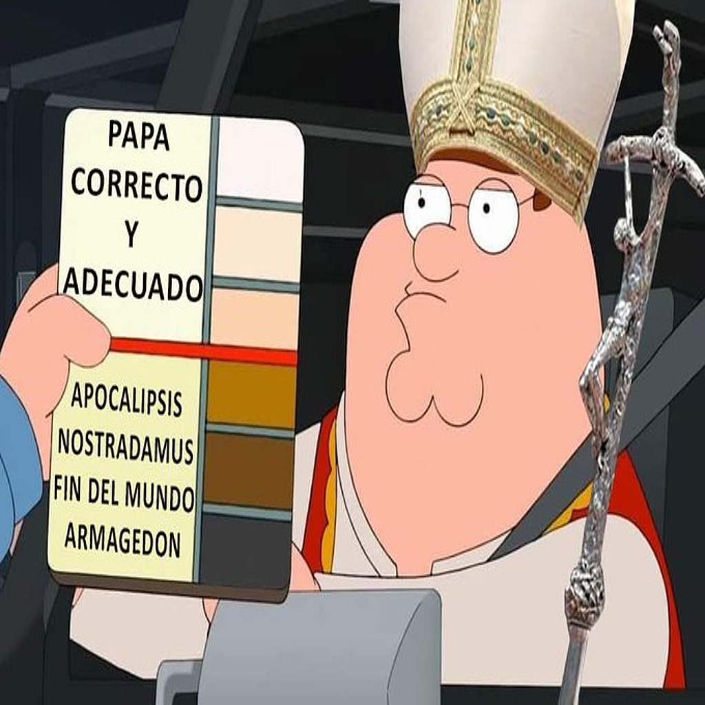 Racismo papal. - meme