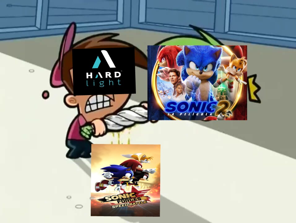 El contexto es que han sacado eventos de sonic 2 en Sonic forces speed battle desde que se estreno en cines - meme