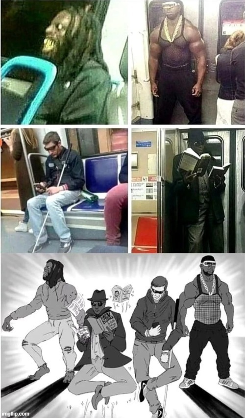 Caballeros del Metro - meme