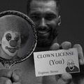 Gigachad is giving you the clown license