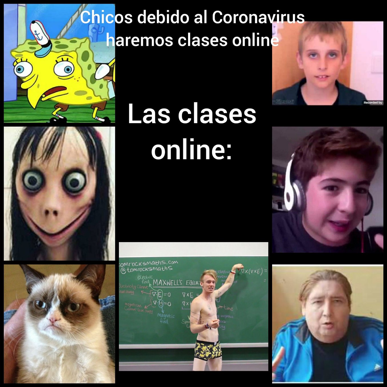 Clases online - meme