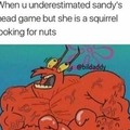 What Sandy's mouf do