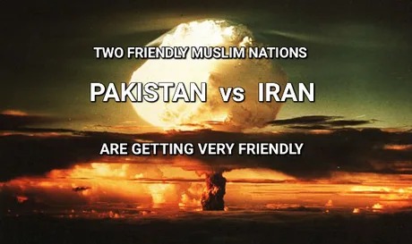 Pakistan Iran war is starting - meme