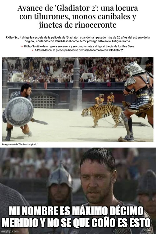 Meme de Gladiator 2