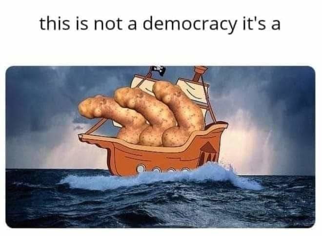 Penis potato boat? - meme