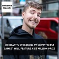 MrBeast revealed his game show Beast Games will have $5 million in prize money and will need 5,000 contestants
