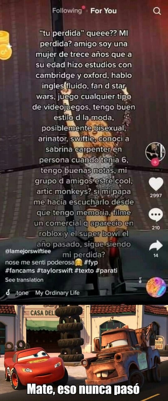 Mas falso que los slanders que me dedican los nenedroiders/baiters de aca - meme