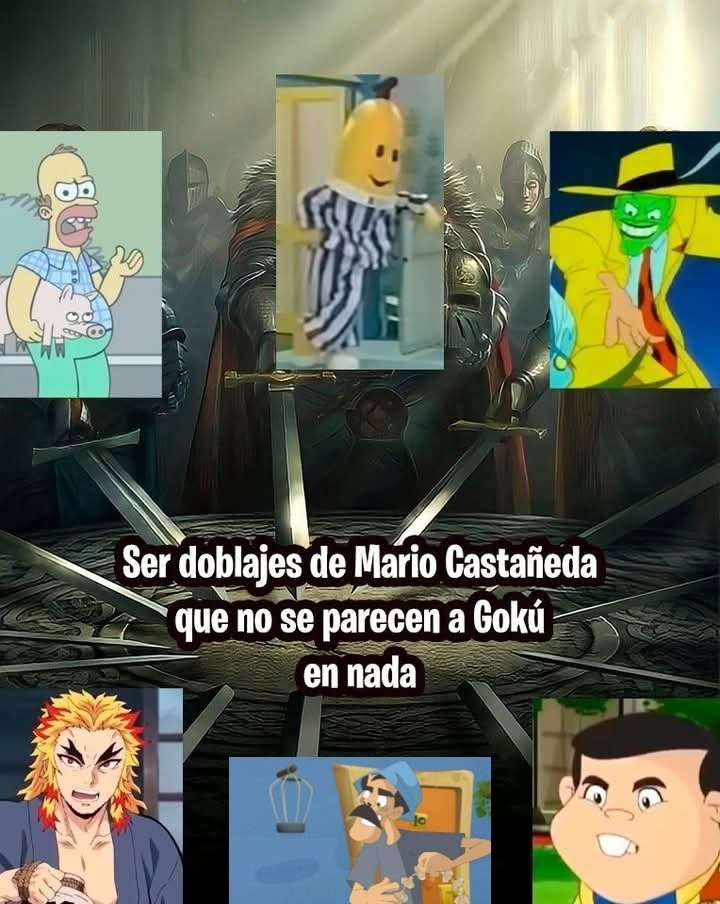Hasta yo me sorprendí que Mario Castañeda le daba la voz a ñoño - meme