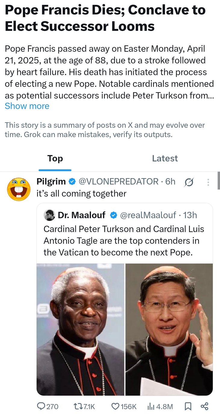 New Pope loading… place your bets - meme