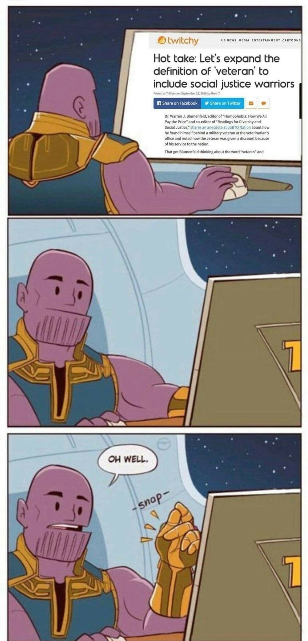 Good guy Thanos - meme