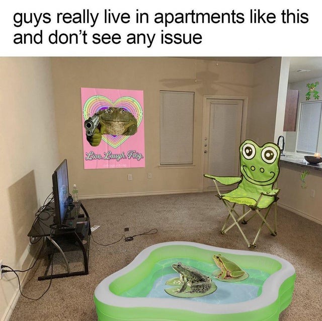 Guys really live in apartments like this and don't see any issue - meme