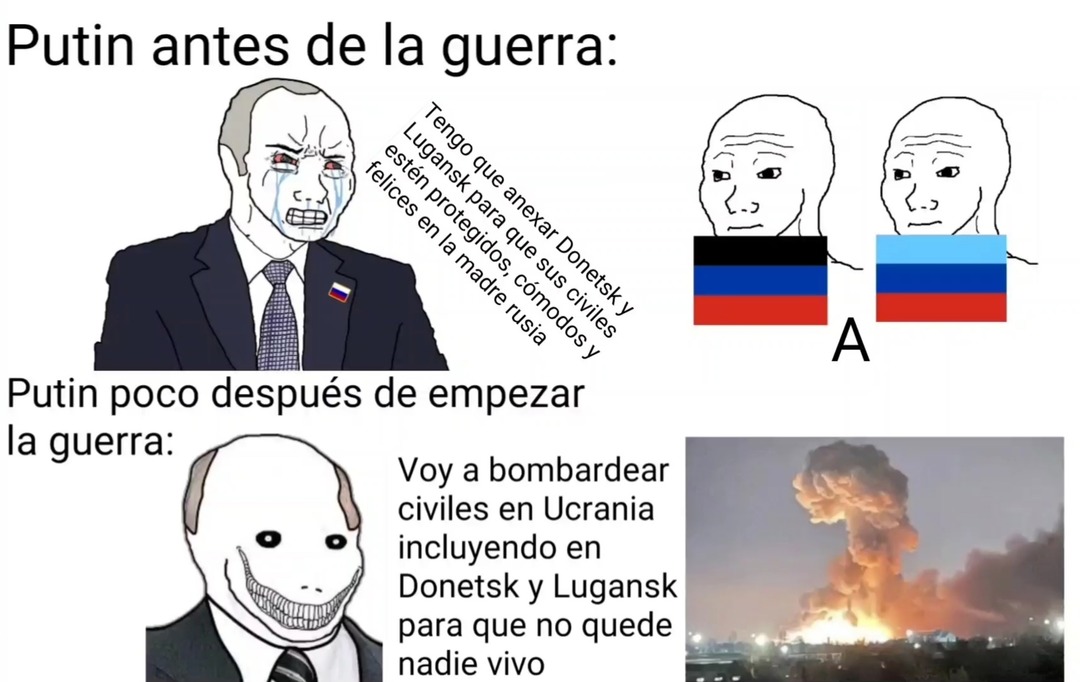 Situación de Donetsk y Lugansk - meme