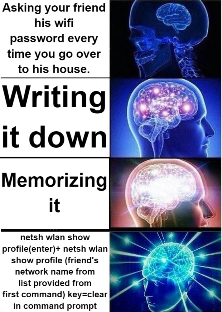 Expanding brain. Sorry for the poor quality, it was made in like 2 mins - meme