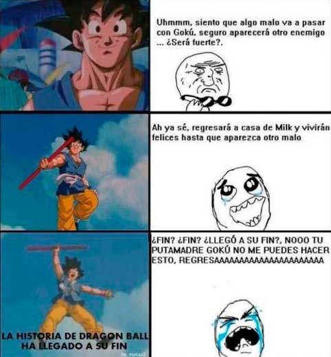 Goku, no te vayas :why; - meme