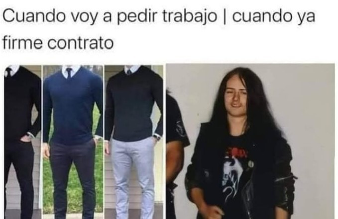 Cuando ya firmaste contrato y toca presentarse al trabajo - meme