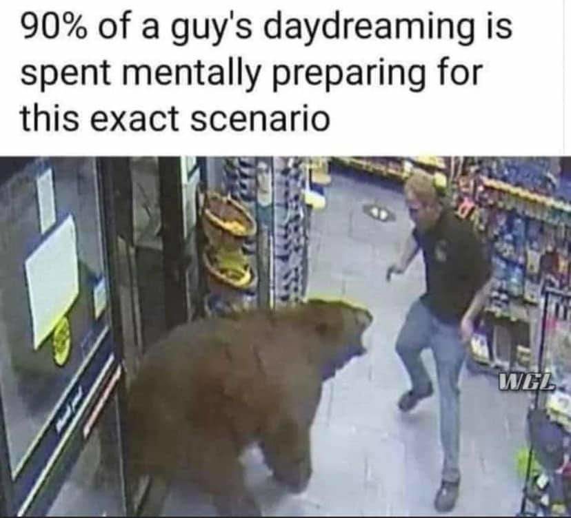 Fight him with your bear hands - meme