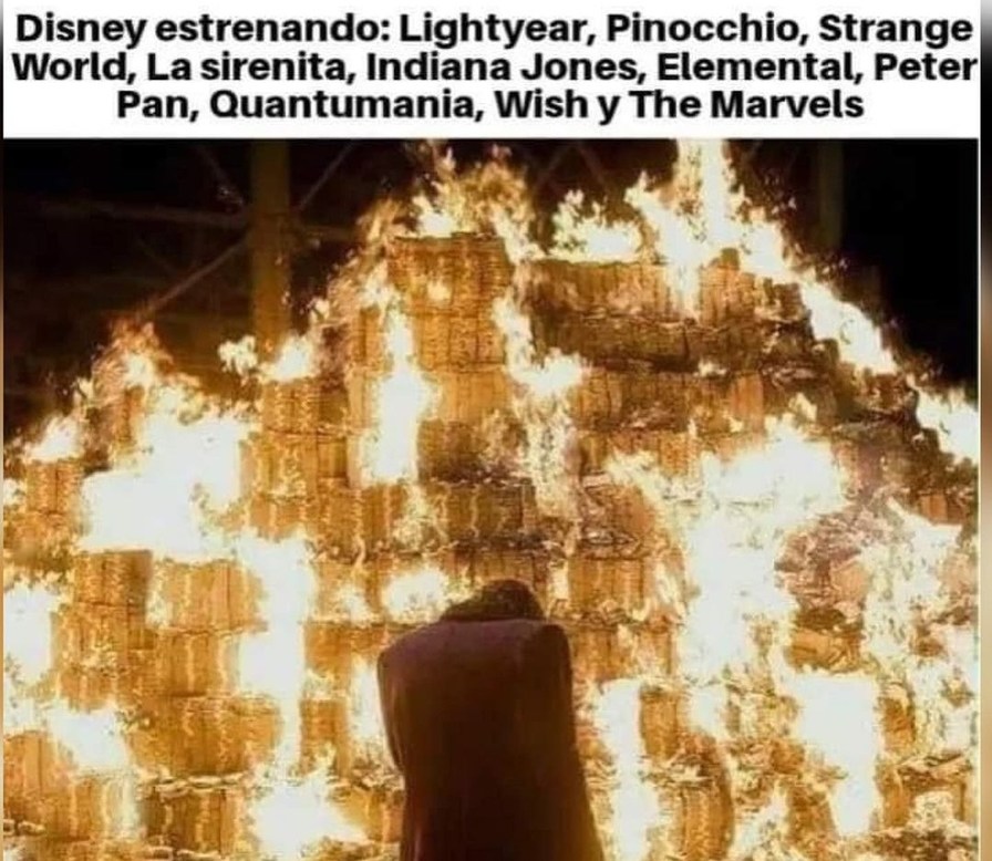 Disney hundiendo su empresa centenaria - meme
