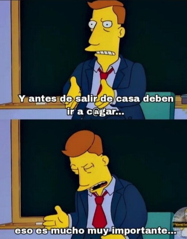 Antes de salir de casa hay que cagar, es ley - meme