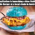 Blue Stellar Blade burger meme