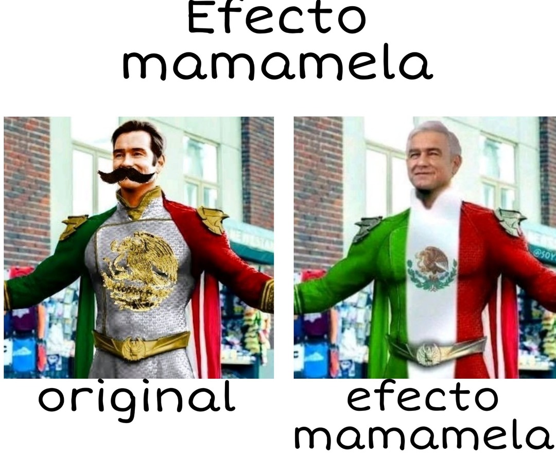 Capitán México efecto Mandela - meme