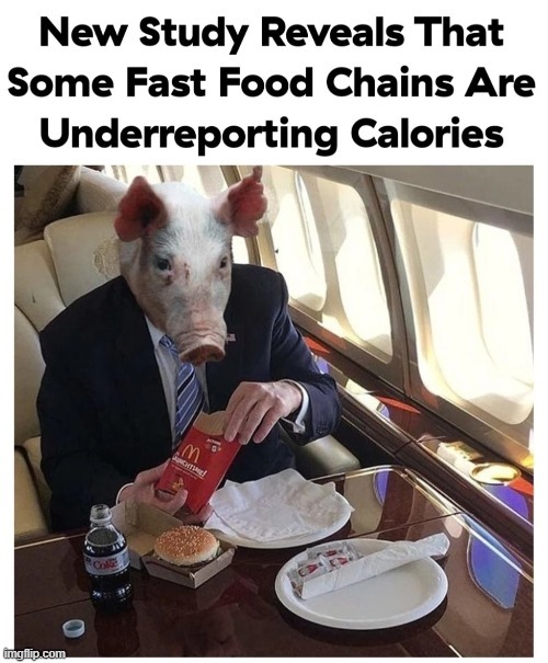 Study reveals that some fast food chains are underreporting calories - meme