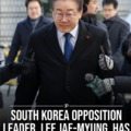 South Korean opposition leader Lee Jae-myung was stabbed in the neck during a visit to Busan.