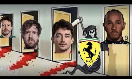Ferrari signs Lewis Hamilton meme