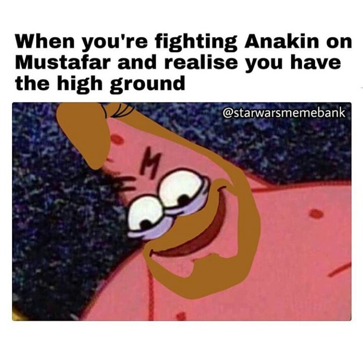 It's over Anakin - meme
