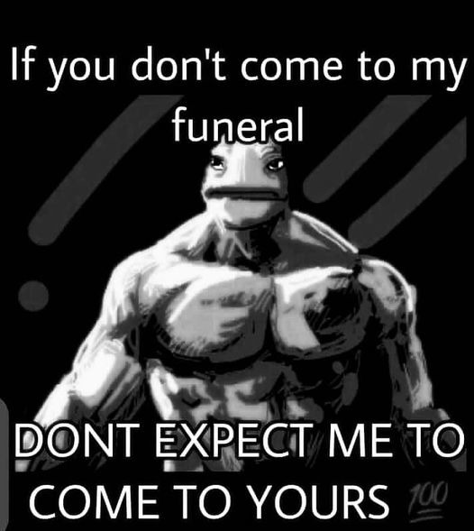 funeral party - meme