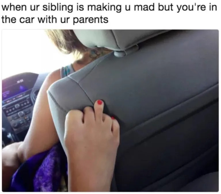 When your sibling is making you mad - meme